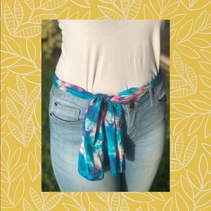 tie die scarf